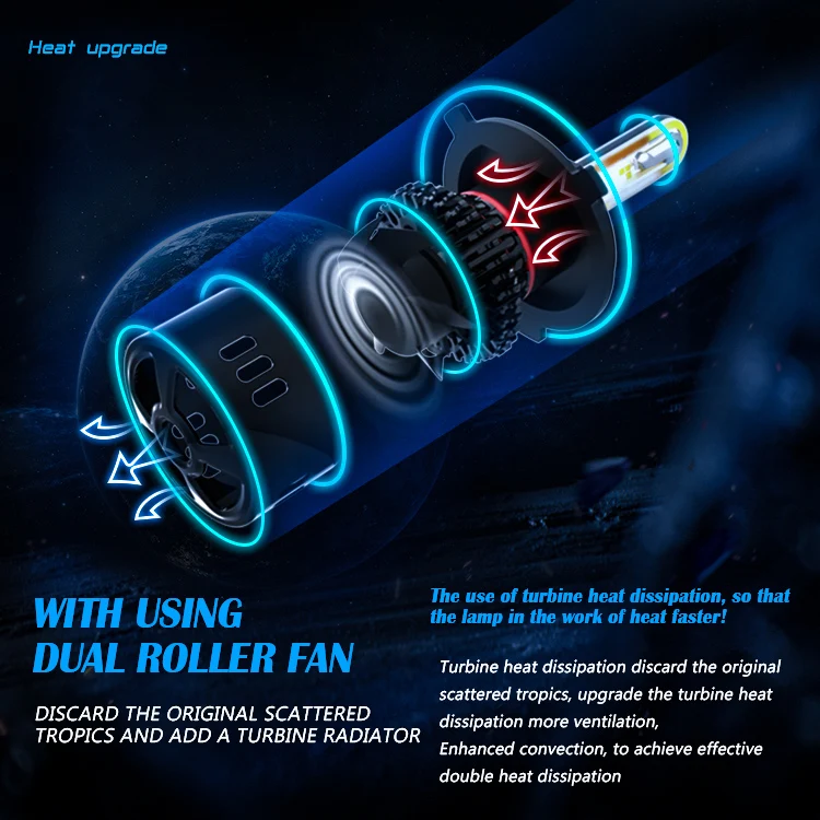 RTD  app control rgb headlight bulb H4 H7 9005 9006 9012  H11 angle eyes bulb change color with music for blue booth control