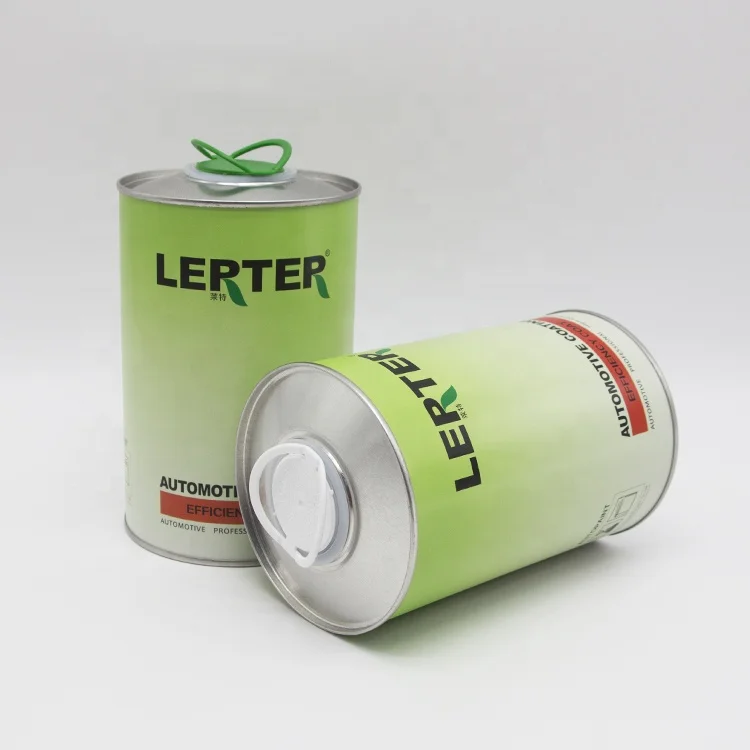 800ml 1l Empty round metal drum for engine oil/metal lubricating oil tin can for sale