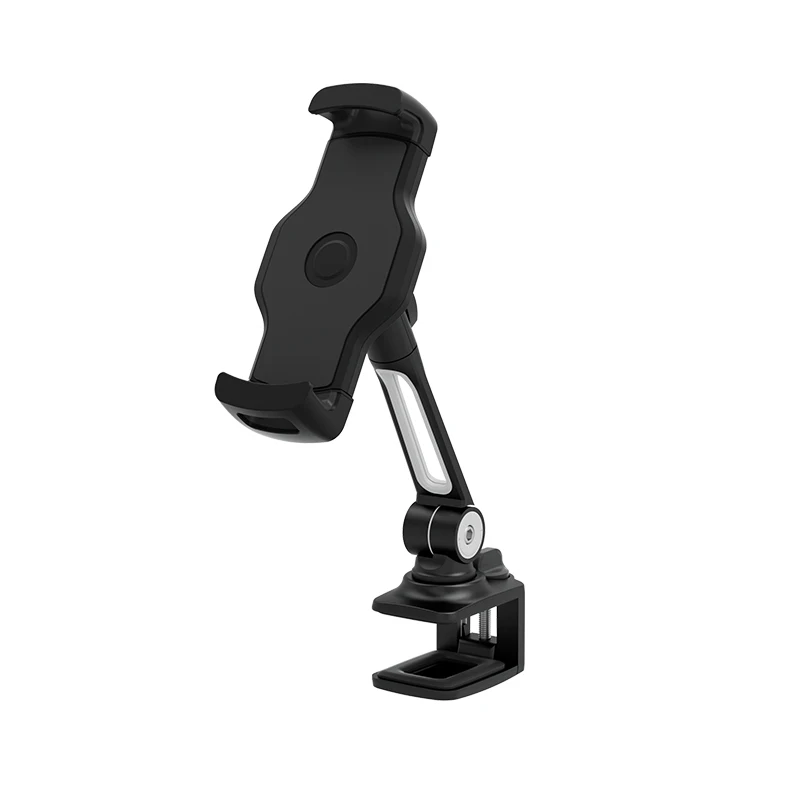 360 rotation foldable adjustable clamp base aluminum arm smartphone mobile phone accessory desk holder ODM ODE