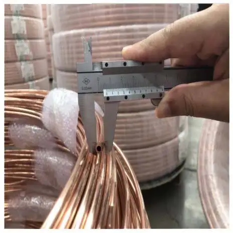Air Conditioner Pair Coil Tube 1/4 5/8 Insulated Copper Pipe 20 meter