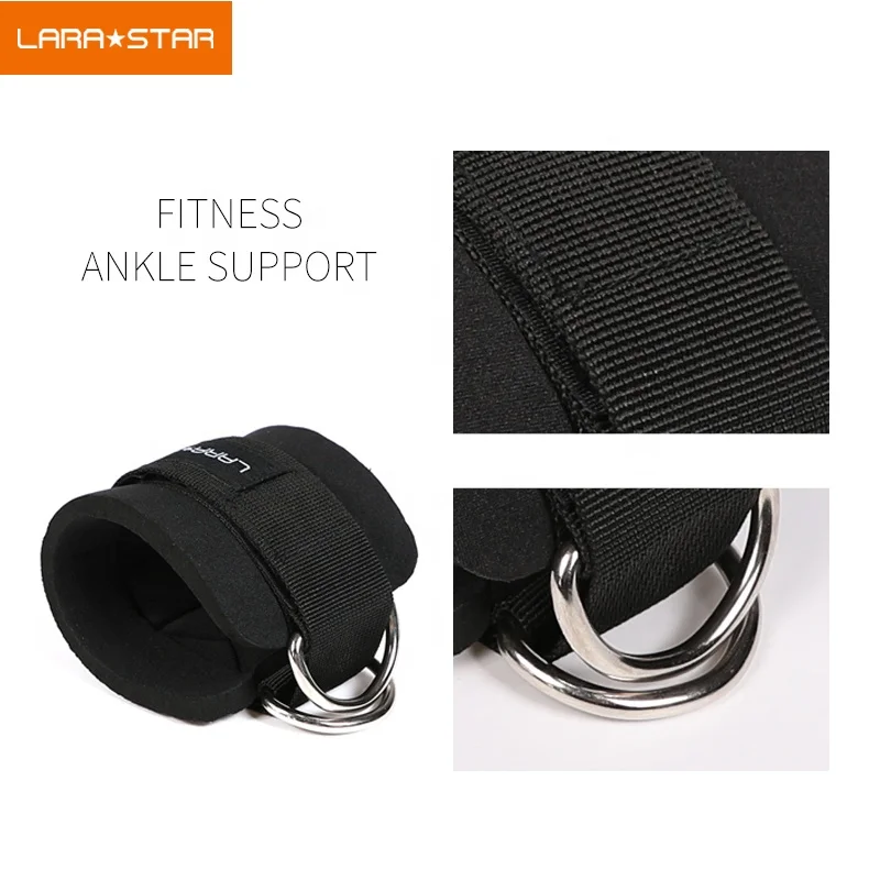 Wholesale Custom logo Ankle Straps For Gym Workouts Cable Machines Ankle Support