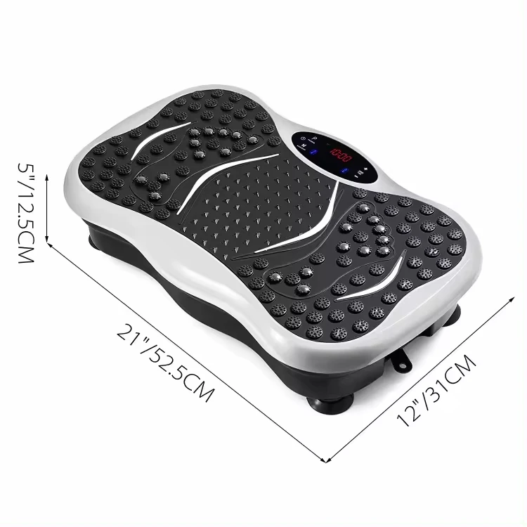 Whole body plate machine massage vibration platform exercises burning fat one two fit