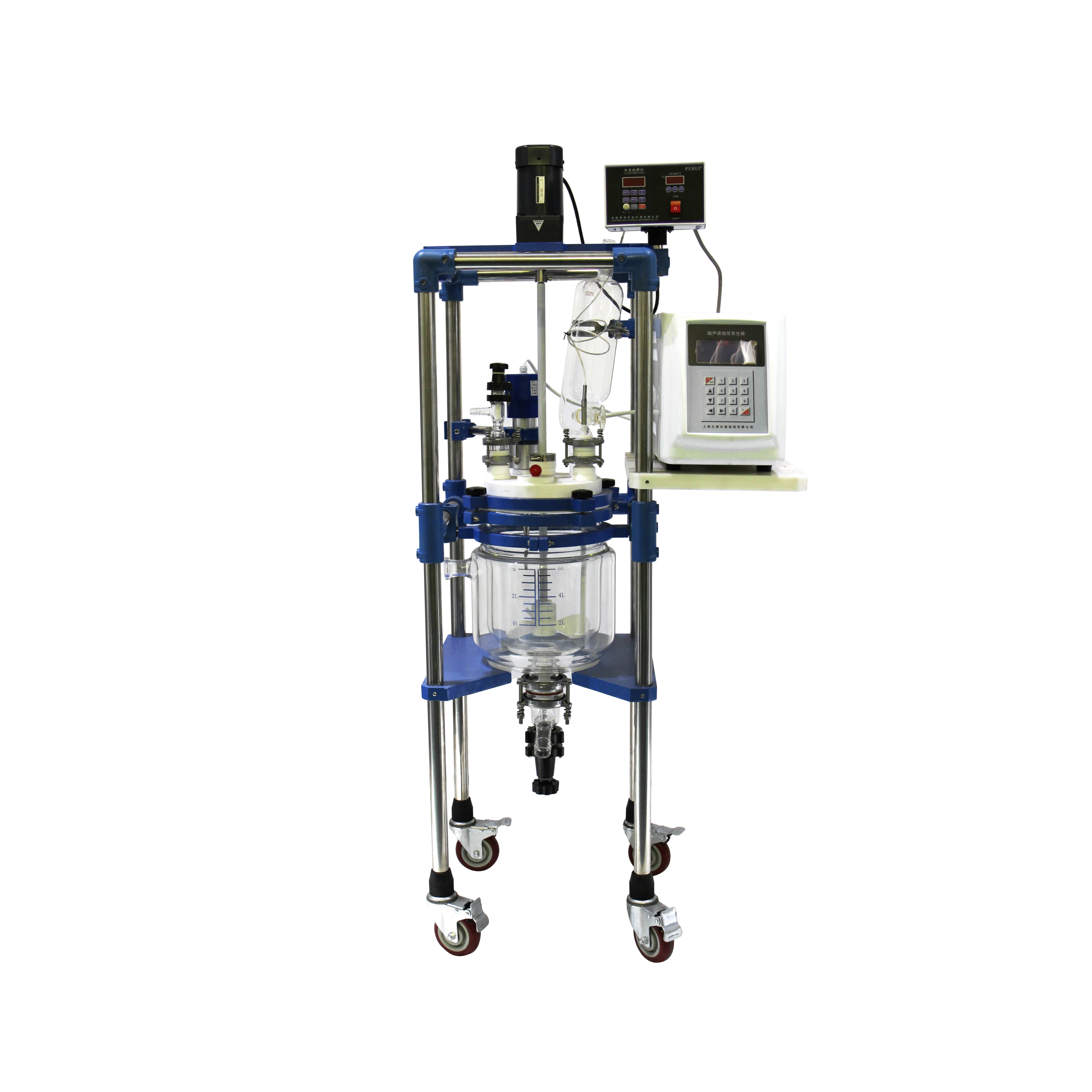 50l chemical glass reactor Ultrasound Reactor