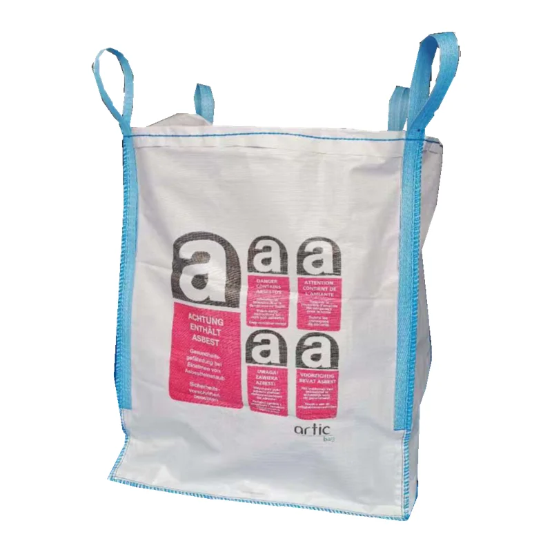 Big bag for asbestos jumbo tasche Beg pukal Cuval ton sacks ton bolsa  bag used for loading bulk products big bag