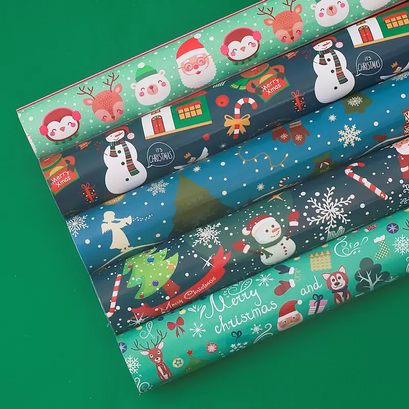 2024 New Edgy Design Tissue Paper Custom Logo Christmas Gift Packing Wrapping Paper