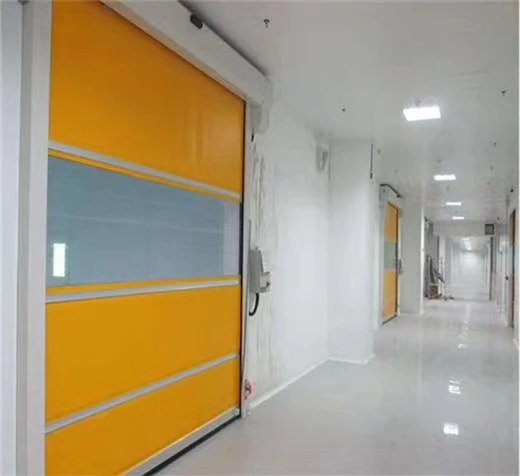 quality pvc fireproof tarpaulin fabric roll for industry high speed roll up door curtain