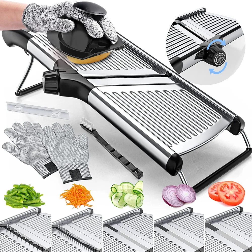 Manual Kitchen Accessories Gadgets Cutter Mandoline Multi Functional Vegetable Chopper Slicer