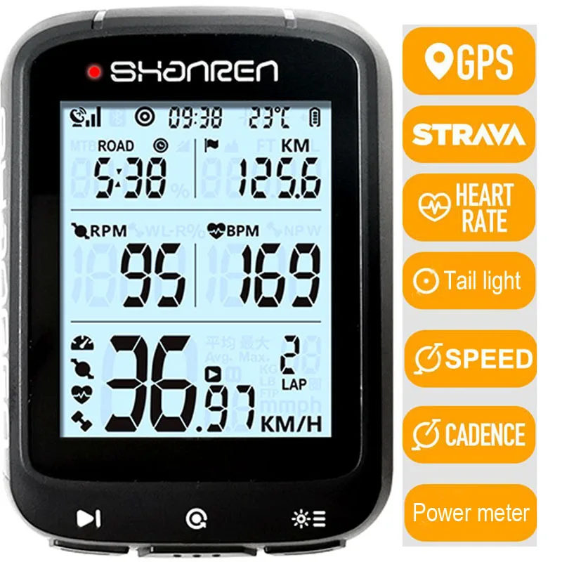  Беспроводной велосипедный gps-компьютер Shanren с датчиком скорости и частоты вращения