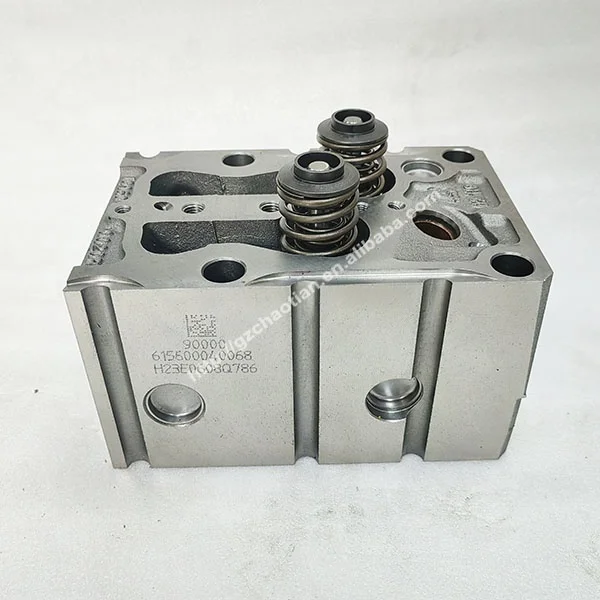 615600040068 Головка блока цилиндров в сборе WD615.47 с клапаном для грузовика
