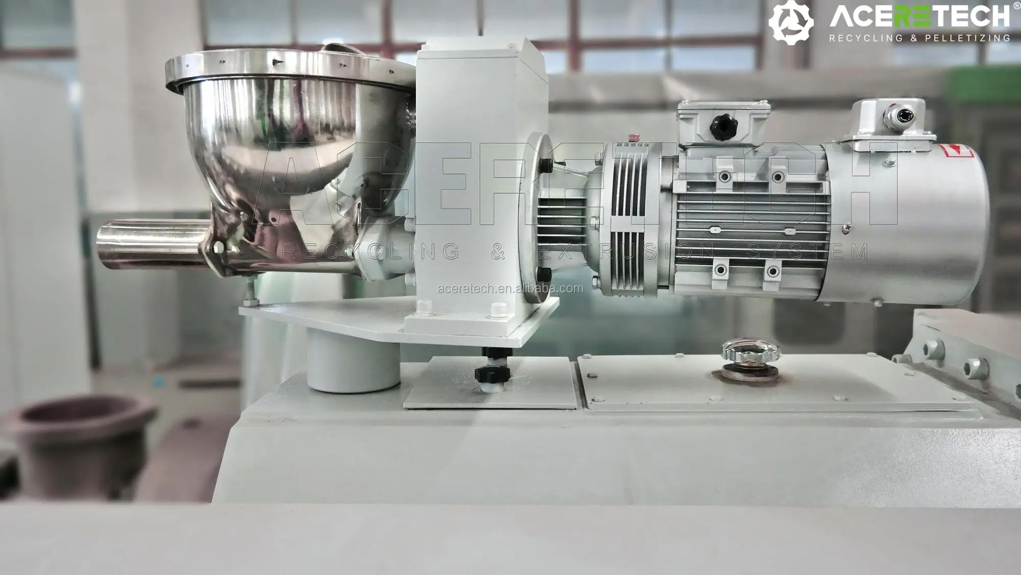 гранулятор для переработки полимерных отходов ПНД труб бутылок канистр ящиков