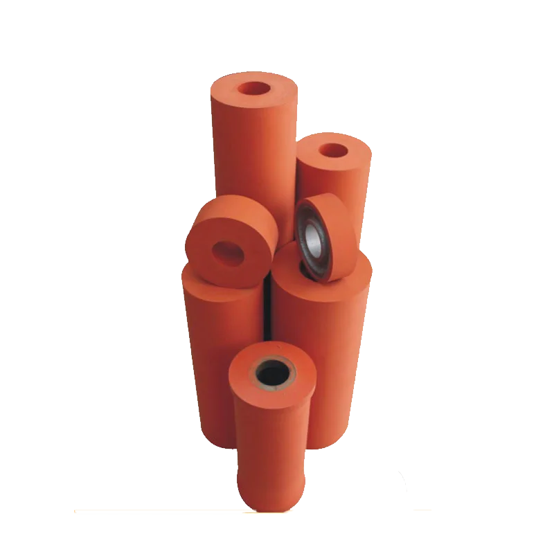 Factory sells high quality Not easy to aging, moisture-proof, acid and alkali rehot stamping silicone rubber roller