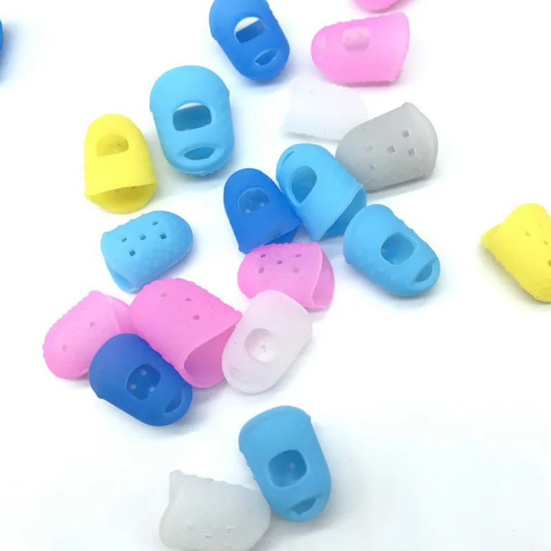 Custom Silicone Finger Fingertip Protectors for Beginners Starters Non Slip Silica gel Fingers Gloves