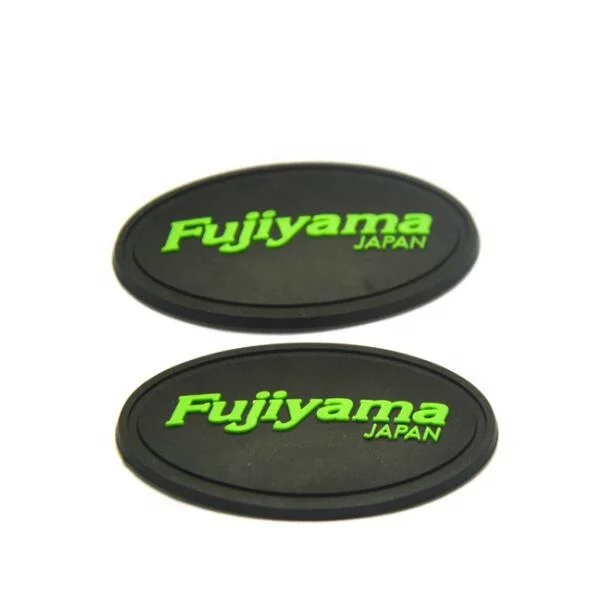 Sew on plastic raised logo pvc patch