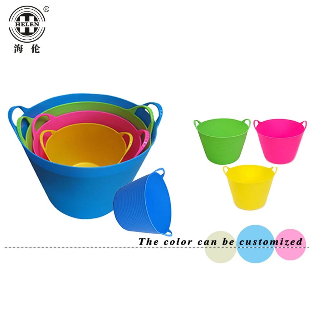 Multi Purpose Heavy Duty Flex Tub Plastic Storage Bucket Water Bucket 16L