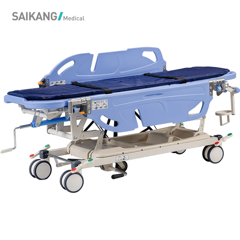 SKB041-6 SAIKANG ABS боковые балки 2 функции складные медицинские на колесах для переноски пациентов