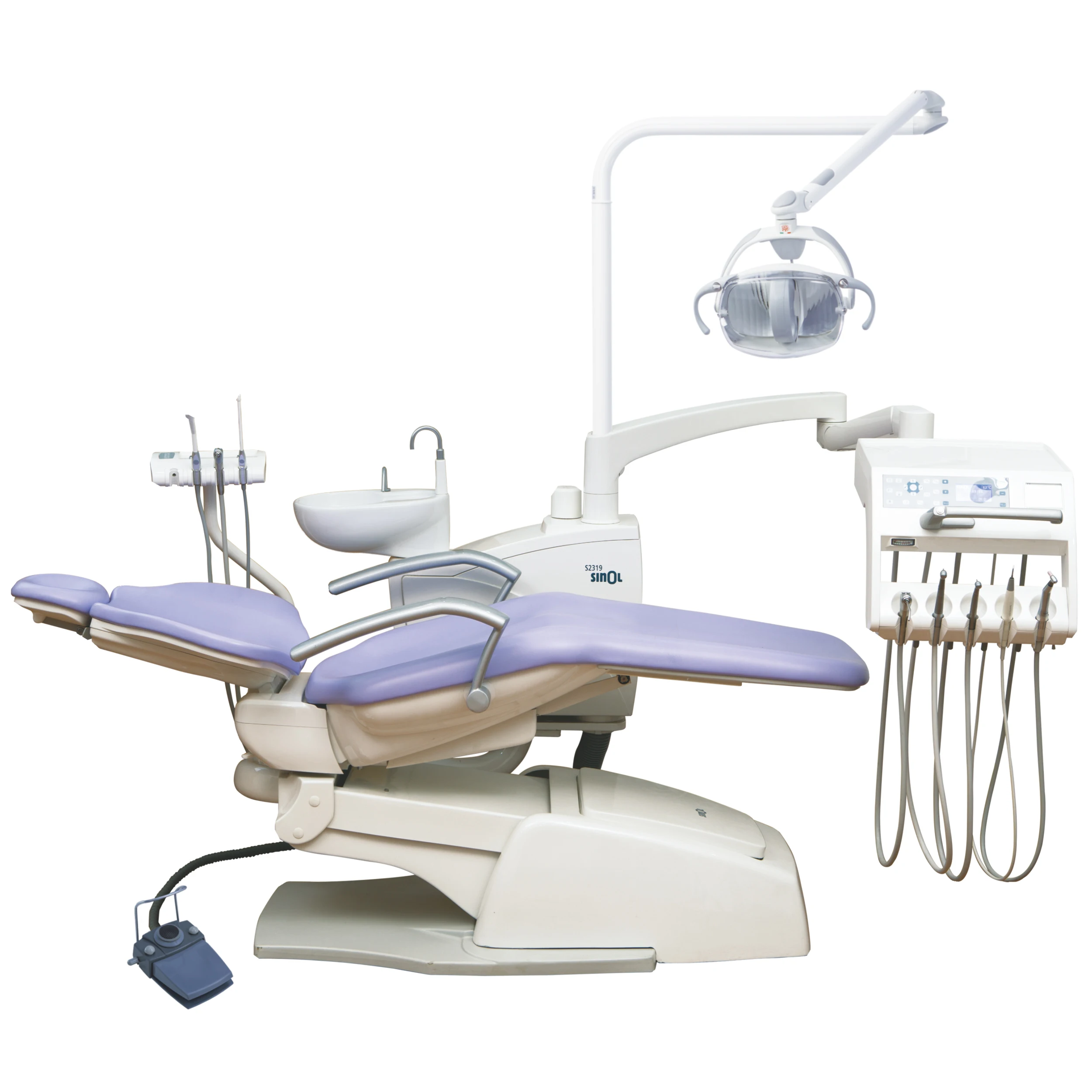 S2319 Top mounted instrument tray Sinol luxury dental chair unit high quality dental chair set silla dental