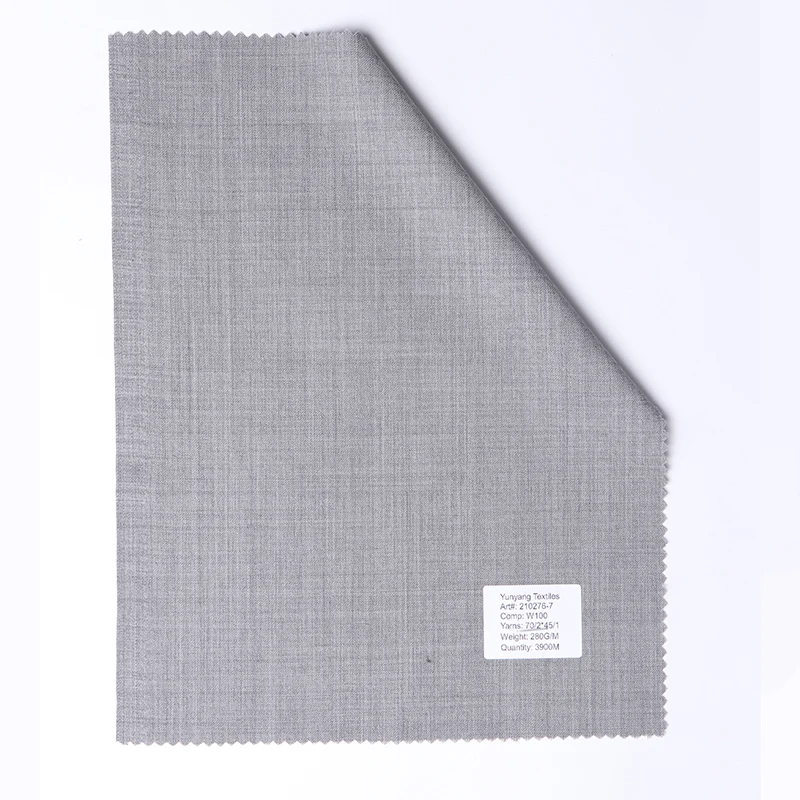 Merino Wool Fabric Pure Wool Suiting Fabric Solid Wool Twill Suit Fabric