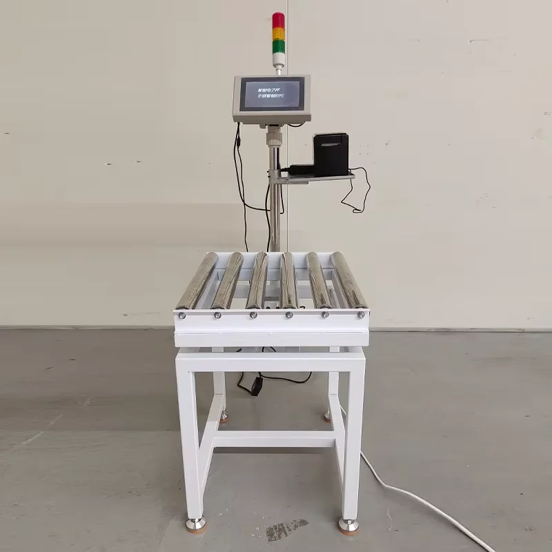 300kg High Quality Conveyor Roller Scale With Printer Check Weigher With LCD Weighing Indicator Automated Checkweigher