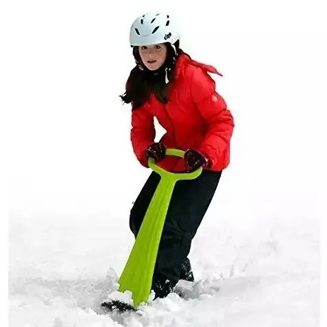 2 x Easy-Foldable Plastic Kick Scooter for Adults Kids Christmas Winter Downhill Ski Scooter Snowboard Sled Youth Snow Scooter