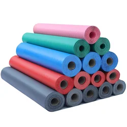 Gym use coin pattern strike flooring roll plastic rubber floor pvc vinyl roll covering in guangzhou