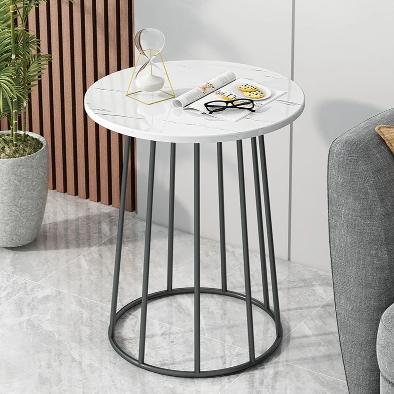 Small Table Home Living Room Modern Minimalist Bedside Table Simple Affordable Luxury Creative Small round Table Nordic Balcony