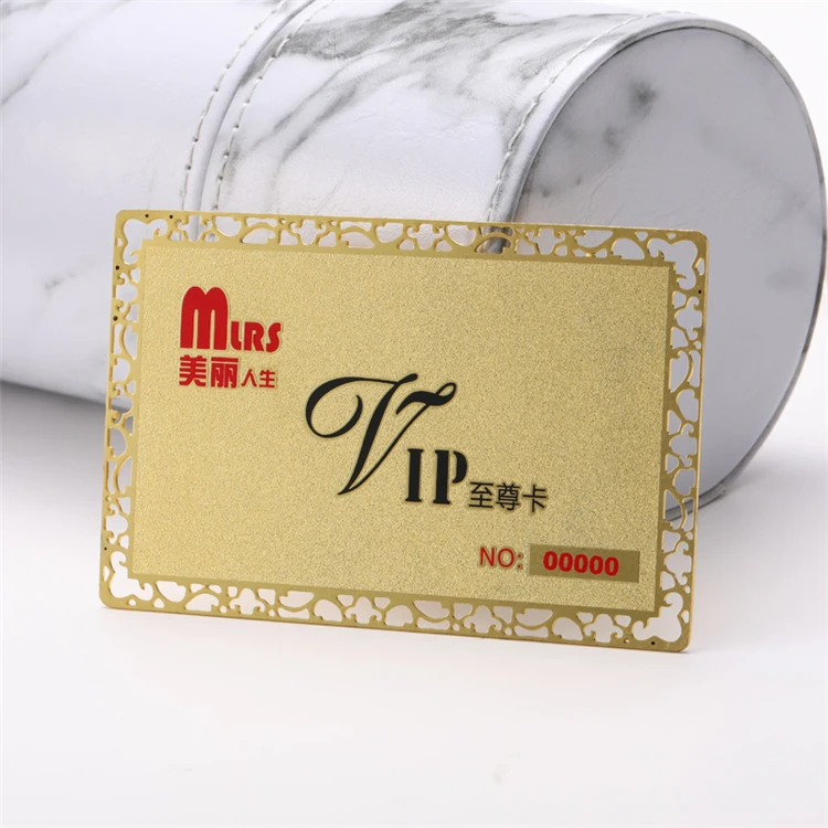 Wholesale Stock Matte Metal Cards Gold Stainless Steel Card Blank NFC RFID 4442 Chip ATM Bank Metal Card for Gift Use