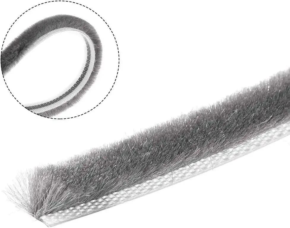 Rubber strips for doors and windows, wind and rain strips, mohair wind and rain strips