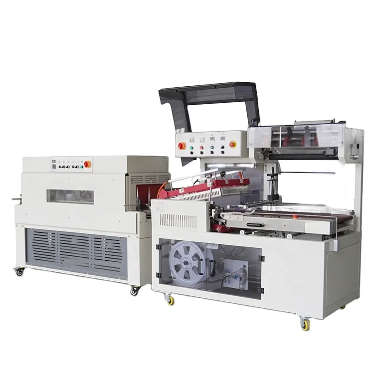 Full-Automatic POF Film L Sealer Shrink Packing Machine for Confectionery Box Vegetable Fruit Trays Wrapping
