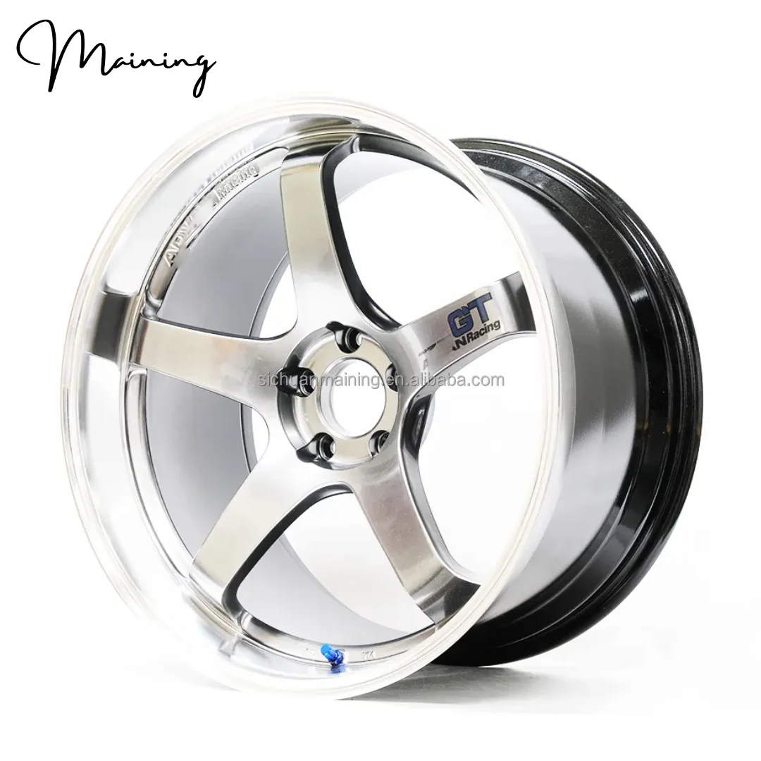 16 17 18 19 Inch Wheels 5x108 5x114.3 5x120 5x112 Silver Concave Design Alloy Racing Car Wheels Passenger Car Wheels Rims