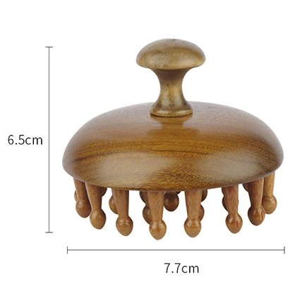 Wooden scalp comb scalp massage brush wood Wide Tooth Hair Brush Shampoo Brush Wet Dry Hair scalp massager for hair growth