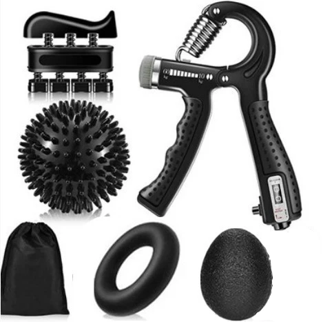 Grip Strength Trainer Counting Forearm Strengthener Workout Kit 5 Packs Adjustable Resistance Hand Grip Strengthen