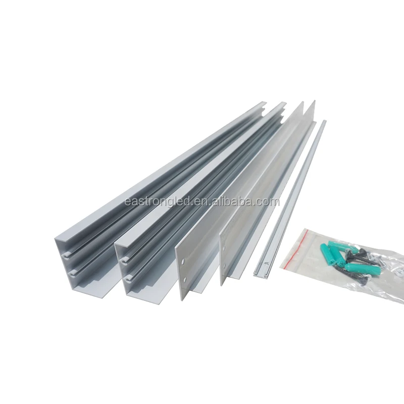 Aluminum 2*4ft LED Drop Ceiling Flat Panel Light Fixture Surface Panel Mounting Kit