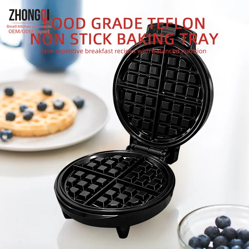 Household Multifunction 1000w Timing Stainless steel Adjustable Electric toaster breakfast waffle maker