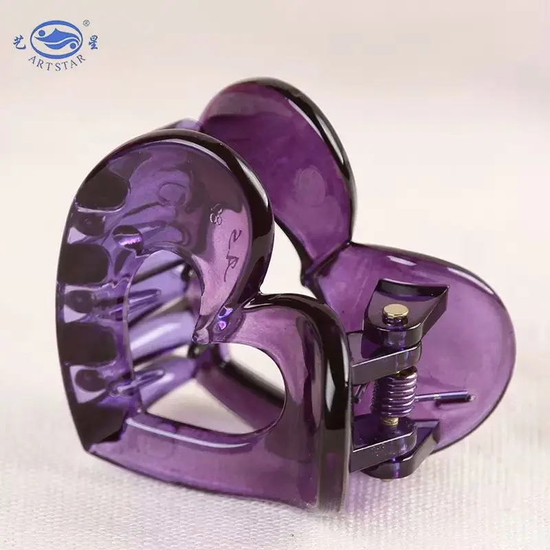 New fashion korean plastic heart mini small hair claw  high quality hair clips for hair
