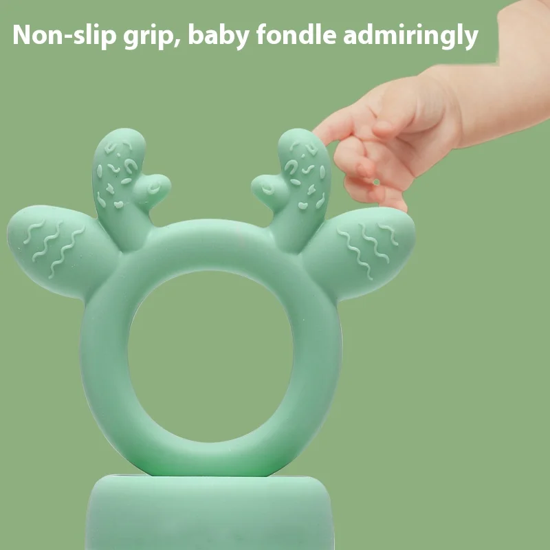 Food grade silicone baby pacifier assisted feeding fruit flavored baby silicone toys