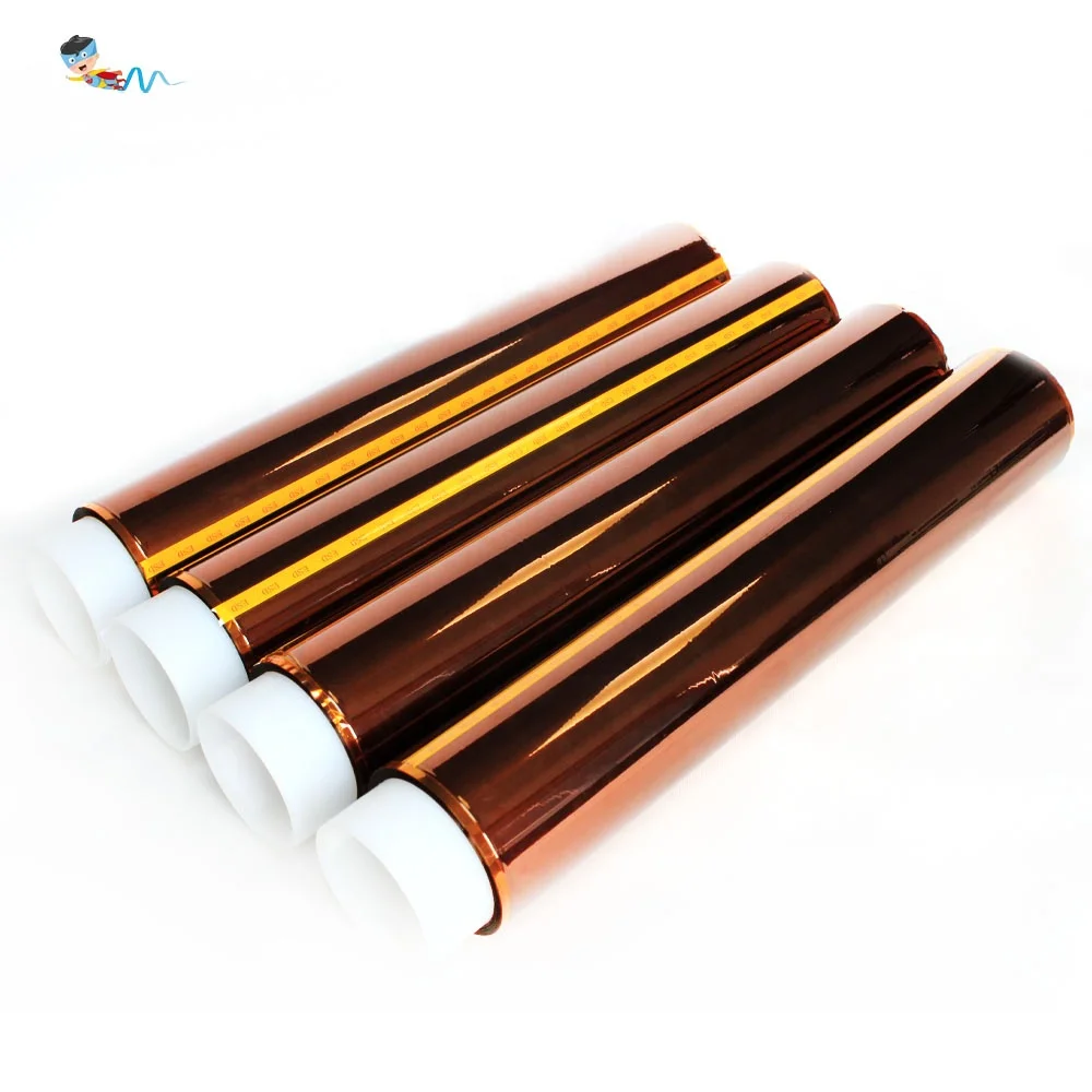 3- Polyimide Pi Film with Silicone Glue ESD Kaptons Self Adhesive Tape Log Roll Jumbo Roll Factory Supplier Manufacturer