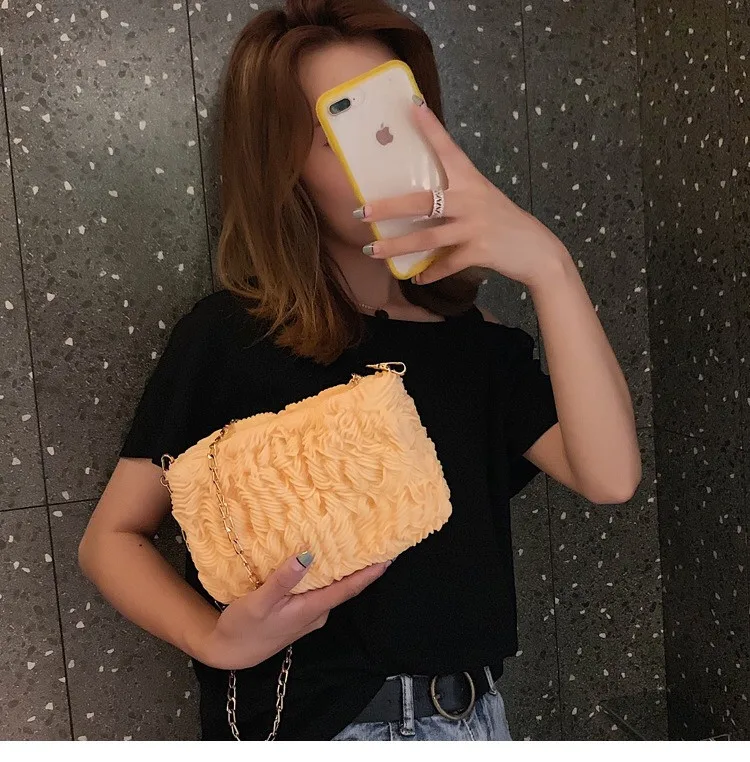 Creative Simulation Instant Noodle Shape Girls Rubber Purse Silicone School Handbag