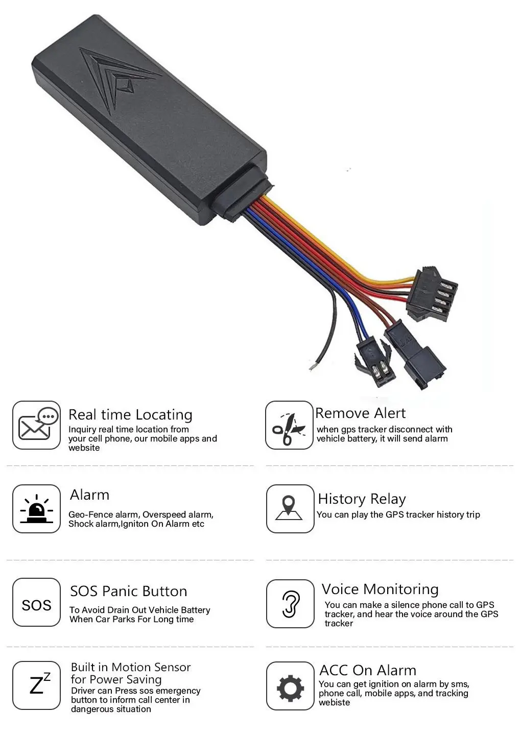 GPS Smart Track Car GPS Tracker SIM Tracker Car GSM/GPRS/GPS Tracking Device Real Time EH004 Tracker Locator