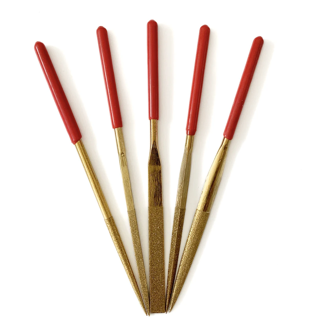 Пилка Алмазная с титановым покрытием и хвостовиком 4 мм, 5 шт./набор