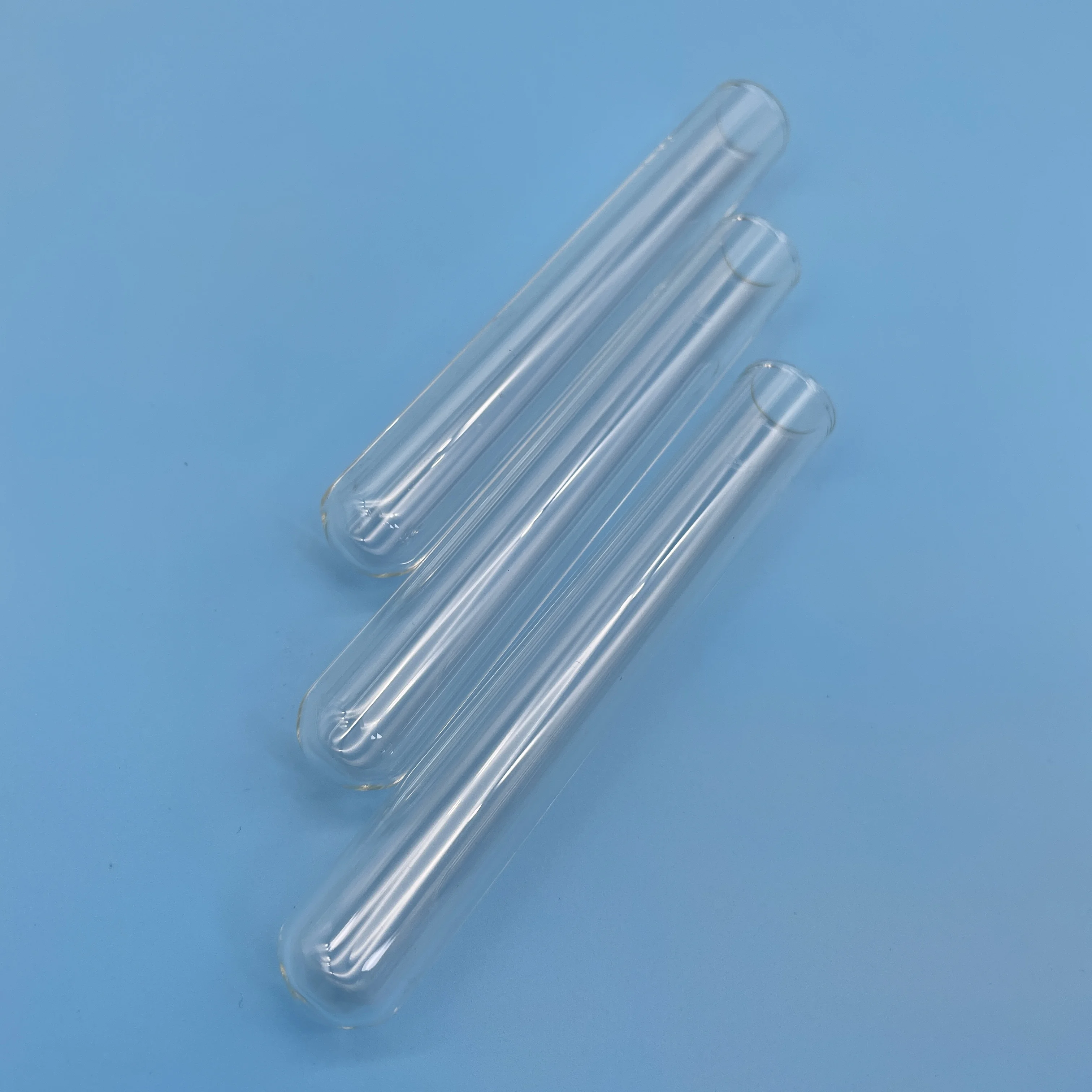 glass Flat Bottom Test Tube Transparent Custom OEM Medical  Color Design Screw Material Origin Type Laboratory Free Ect
