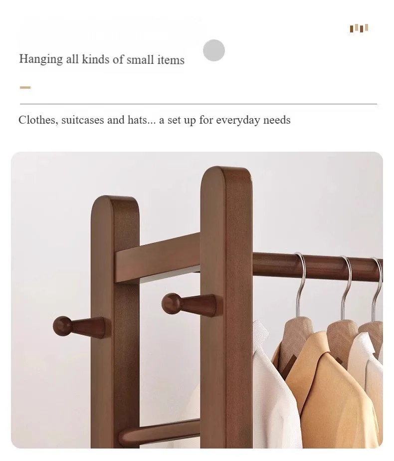 Wholesale wooden clothes rack bedroom furniture  modern clothes racks for hanging clothes