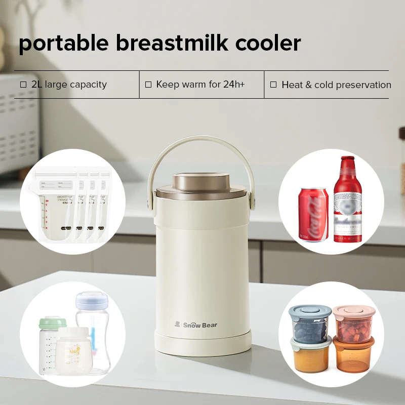 Breast Milk Cooler Portable Design for On the Go Moms Insulated Breast Milk Chiller for Fresh Storage