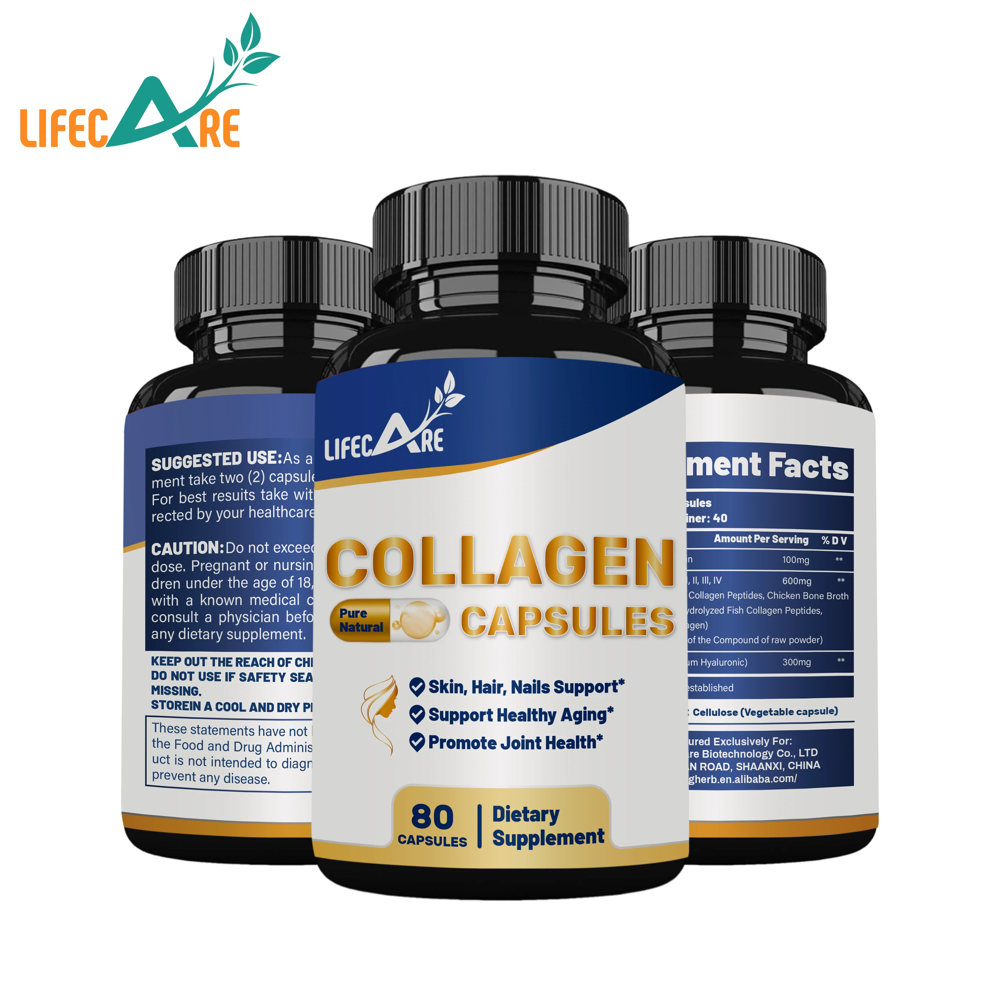 OEM Private Label Collagen Capsules for Face Collagen in Capsules