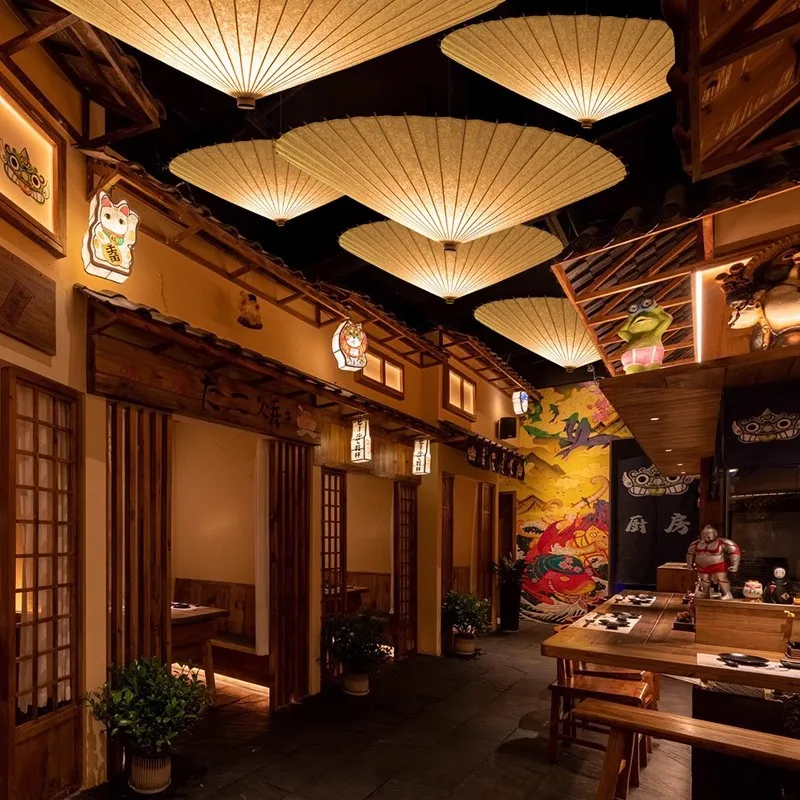 Nordic Style Hanging LED Fabric Pendant Lamp White Pendant Light Fabric for Dinning Room Living Room