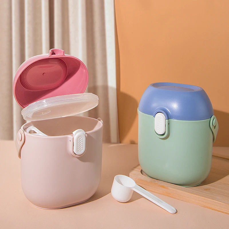 Customize Portable Large Capacity Milk Powder Container Baby Feeding Snacks Storage Box