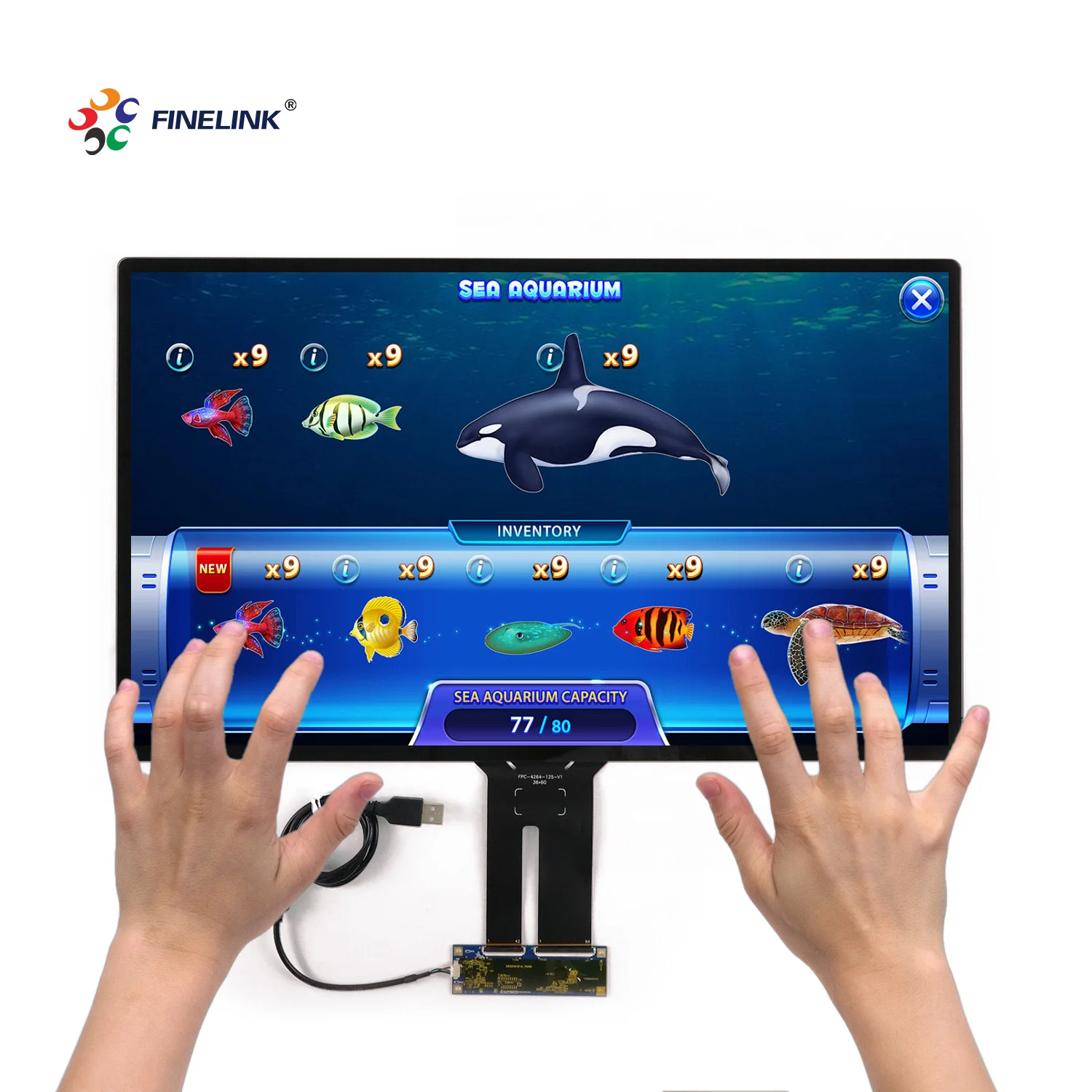 7 10 1 15 17 21 5 27 32 43 дюймов Multi-Touch PCAP сенсорный экран комплект с водонепроницаемым интерфейсом и USB
