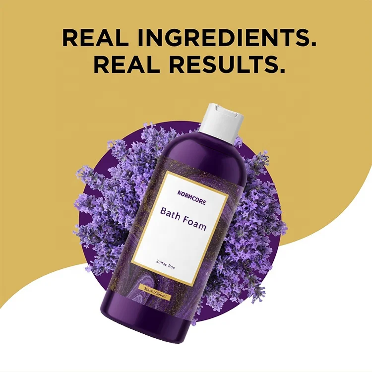 Professional Custom Bath Skin Care Factory New Design Shower Gel OEM Private Label Lavender Spa Bubble Bath