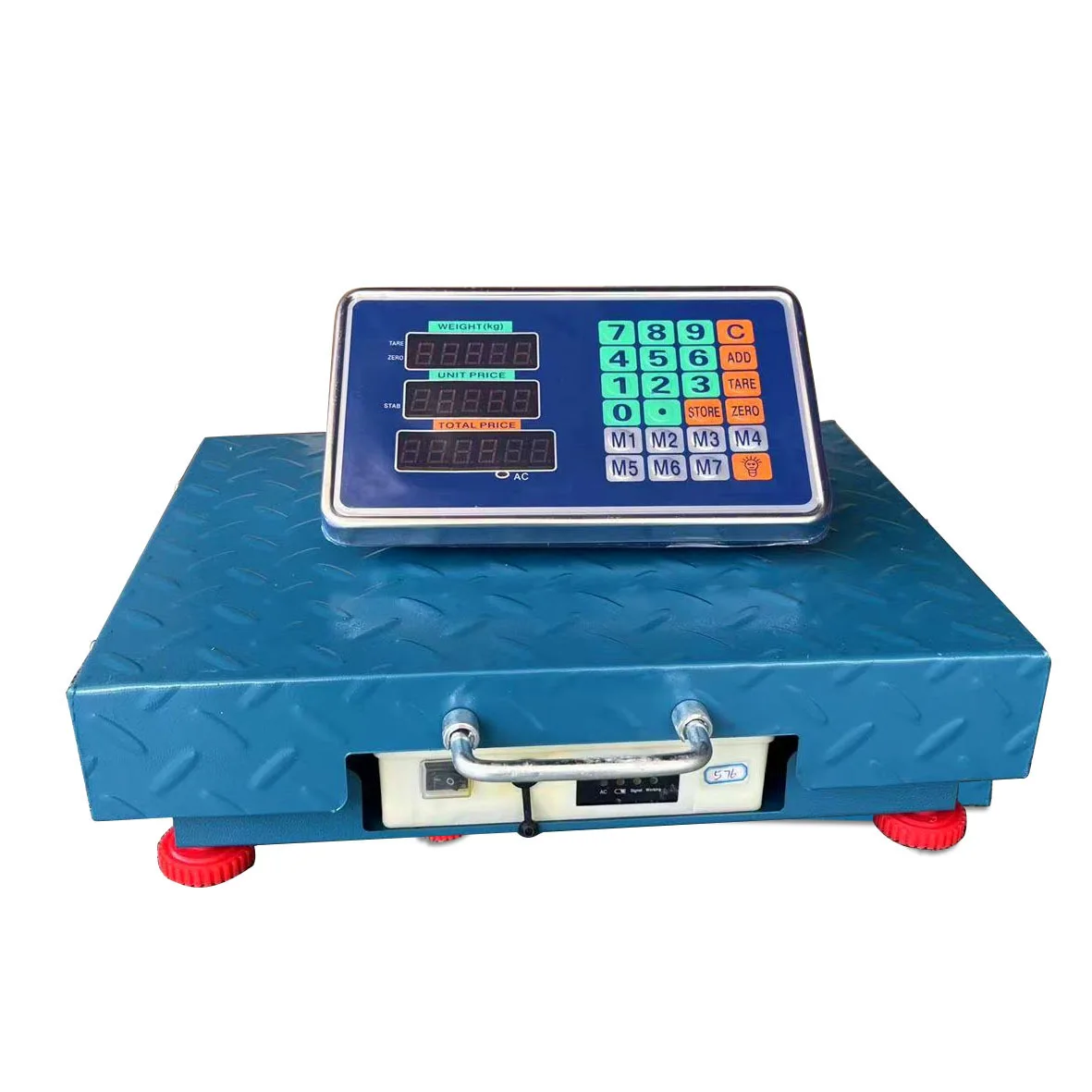 600KG Stainless Steel Wireless Digital Heavy Duty Weight Scale Platform Indicator LCD Display