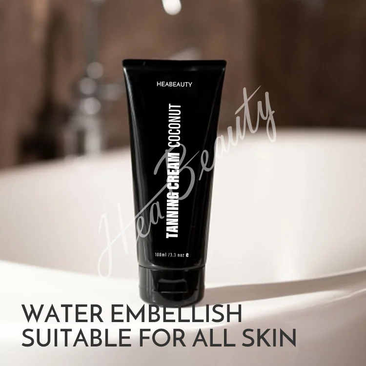 Natural Face and Body Bronzer Tanning Cream Sunless Tanning Lotion/OEM Gradual Solarium Tanning Cream