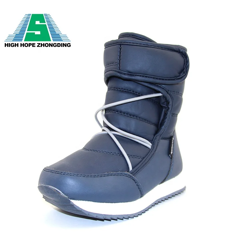 Высококачественные уникальные пользовательские дизайнерские носимые детские зимние ботинки для девочек и мальчиков нескользящие легкие зимние ботинки черного цвета